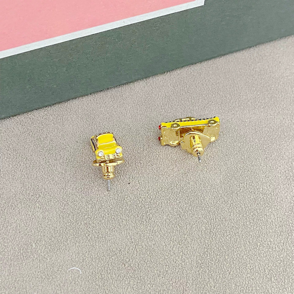 kate spade Yellow Enamel Rhinestone Inlay Car - Picture 4 of 6